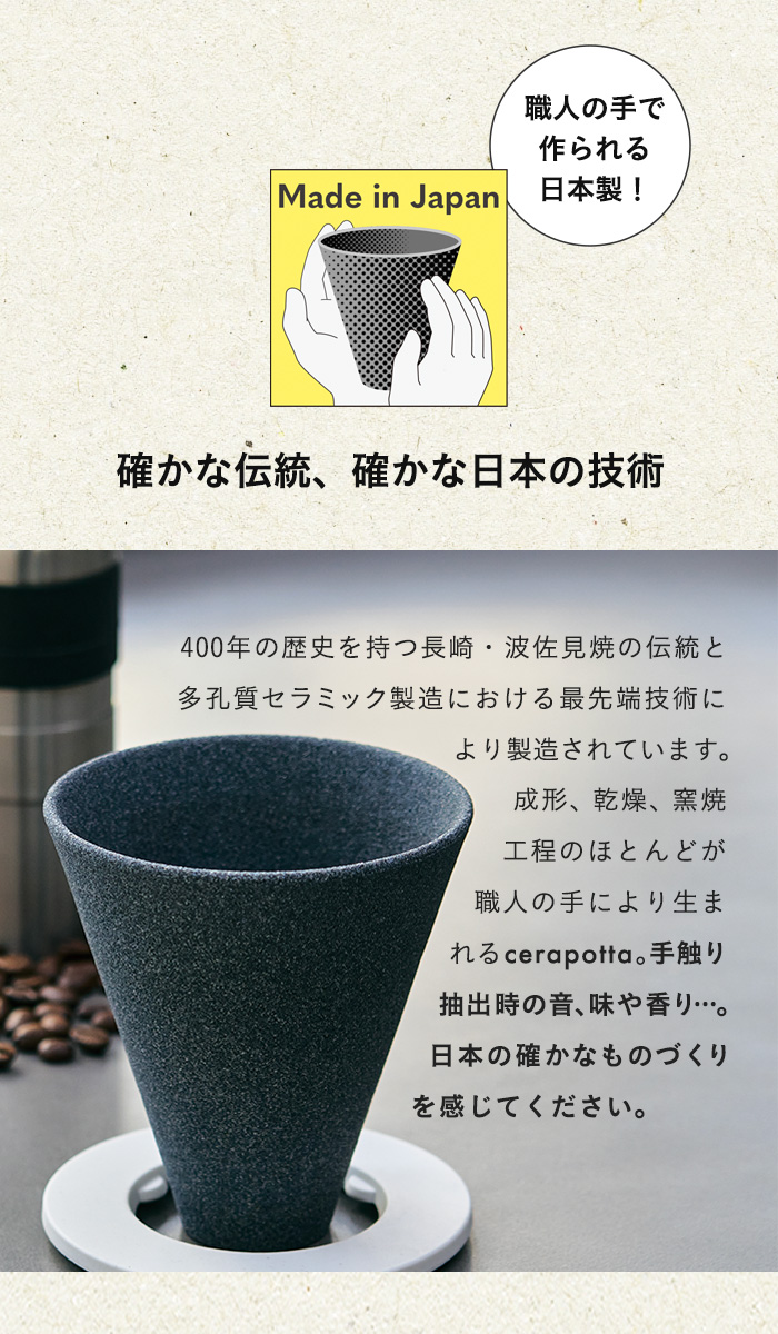 cerapotta セラミックコーヒーフィルター | セラポッタ