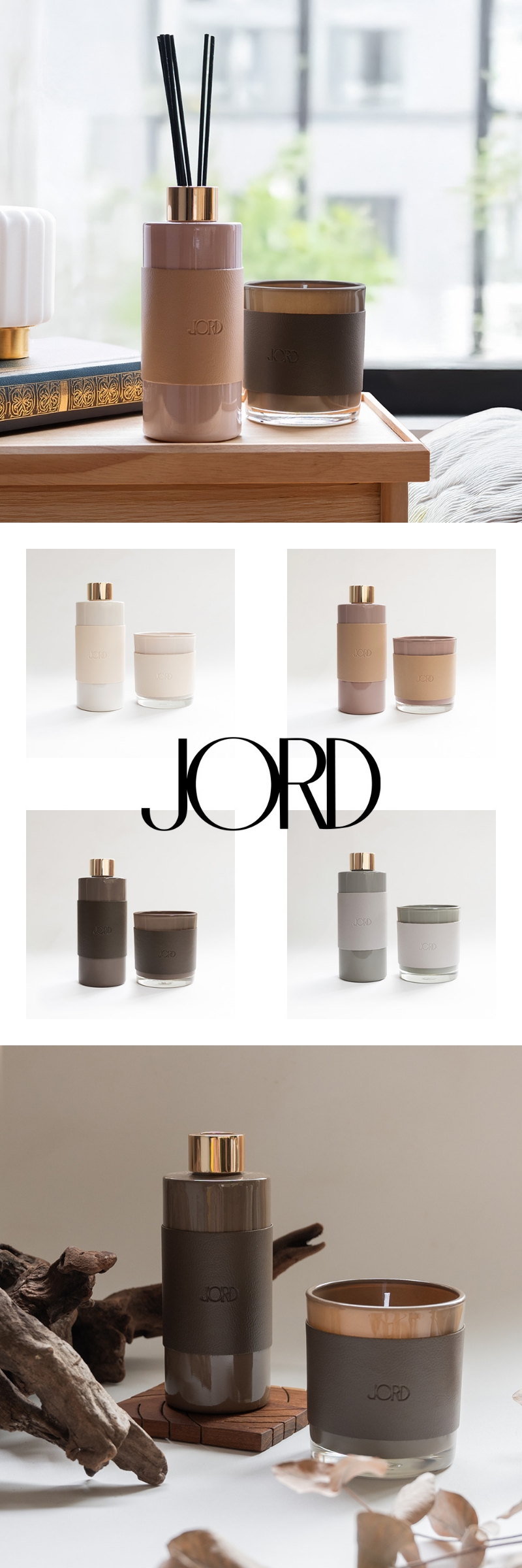 JORD ヨルド グラス入りキャンドル アロマキャンドル キャンドル