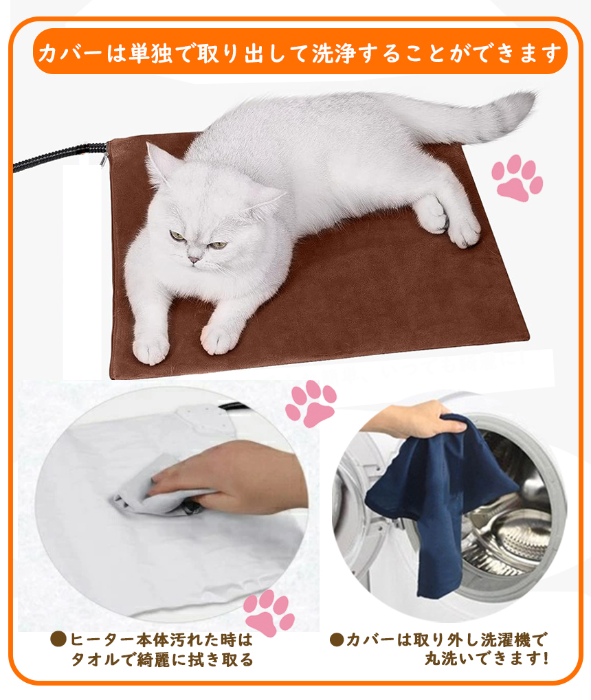 ネコロング　猫用マット　ホワイト・ネイビー　電磁波対策 ネコロング猫用マットホワイト・ネイビー電磁波対策