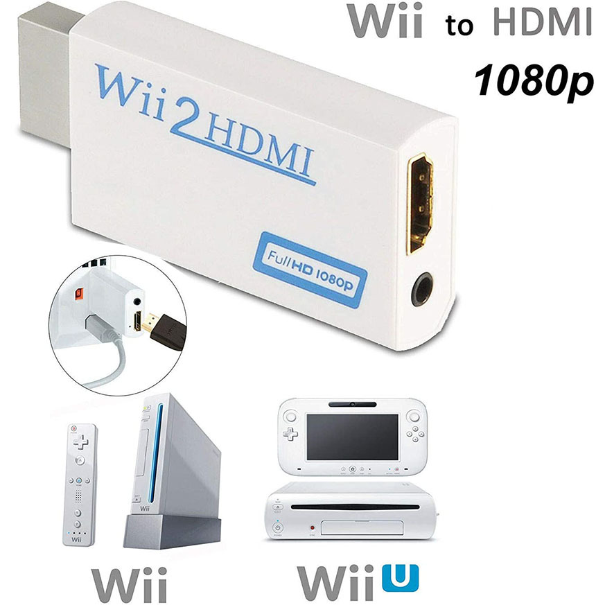 Nintendo Wii to HDMI 変換アダプター 任天堂 Wii専用 コンバーター Wi Nintendo Wii to HDMI 変換アダプター 任天堂 Wii専用 コンバーター Wi