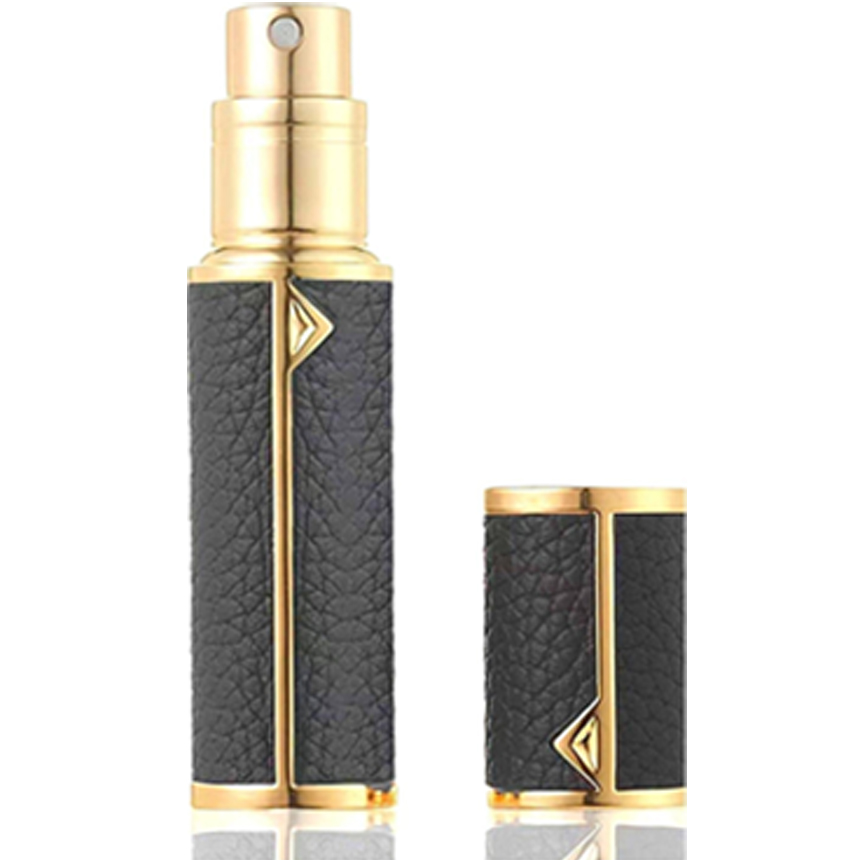 クイックアトマイザー 2本セット 黒シルバー 香水 詰め替え 瓶 携帯用 旅行 香水(女性用)
