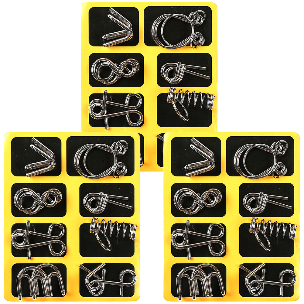 【新品】知恵の輪・steel puzzle 3セット 25287655_0.jpg