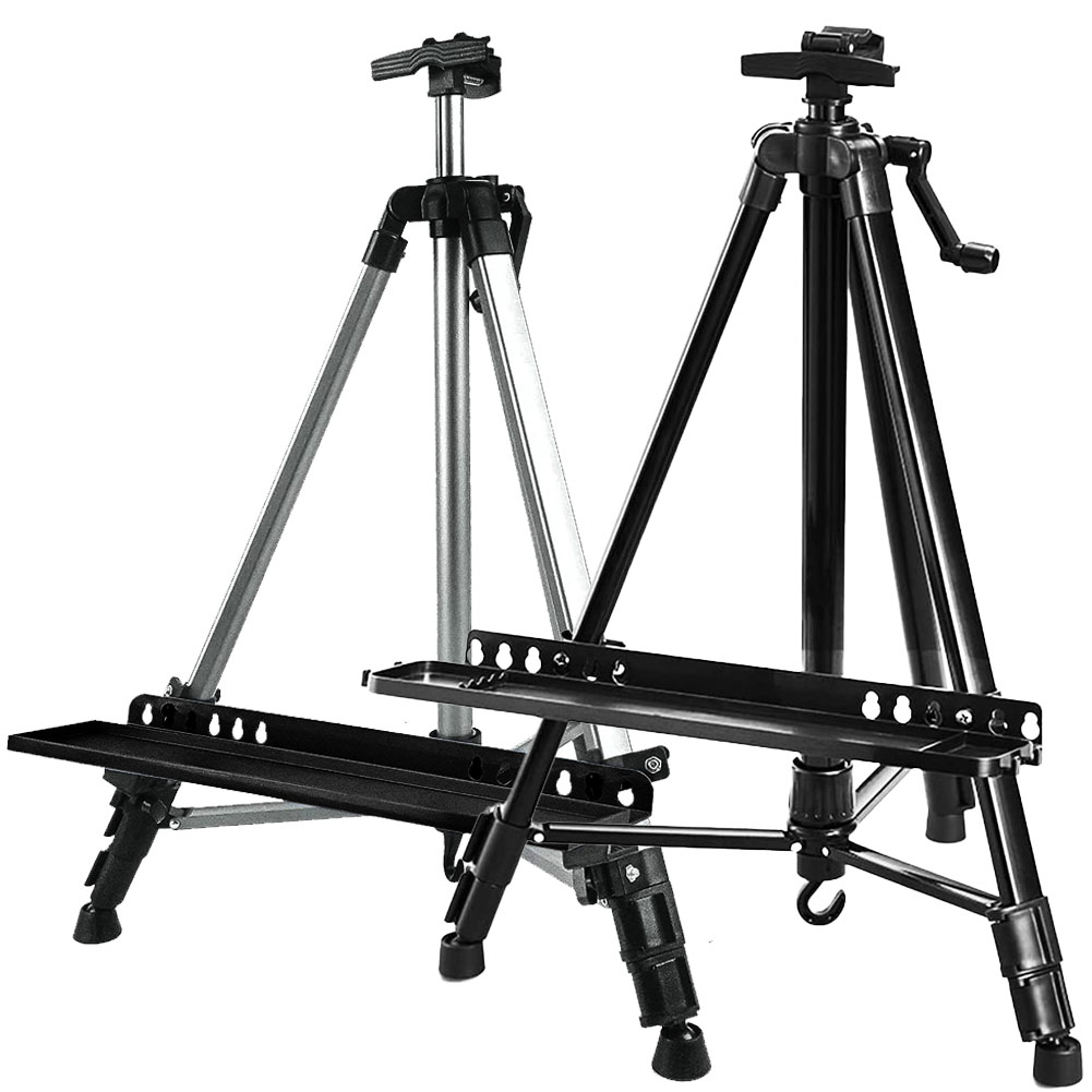 イーゼル 折りたたみ アルミ 製 2個セット 55 - 155cm 折り畳み