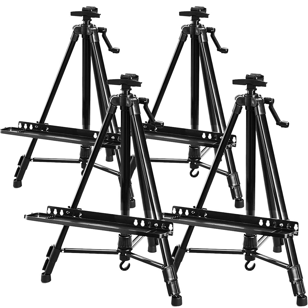 折りたたみイーゼル4つセット イーゼル 折りたたみ アルミ 製 4個セット 55 - 155cm 折り畳み