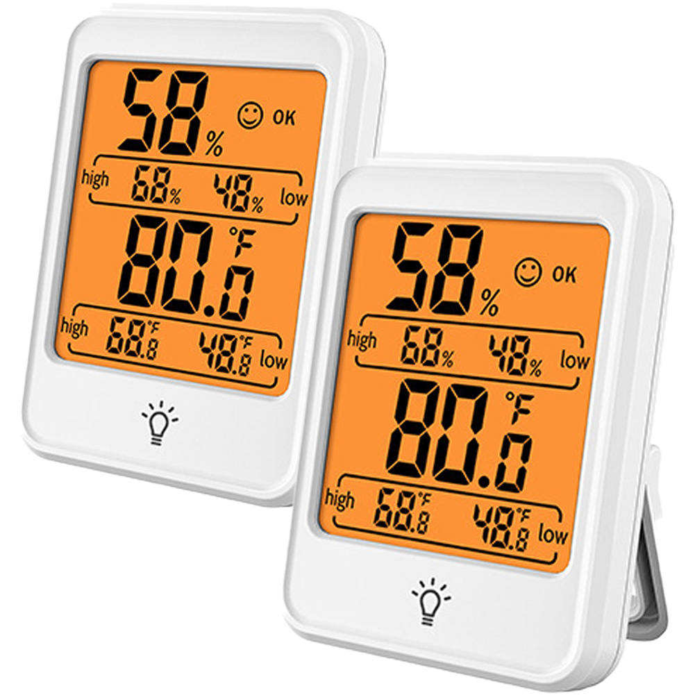 デジタル温度湿計 温度計 湿度計 大型液晶 マグネット 2個セット 温湿度計 LCD大画面  単4電池 置き掛け兼用 卓上 壁掛け 華氏 摂氏 室内温｜anami-store｜03