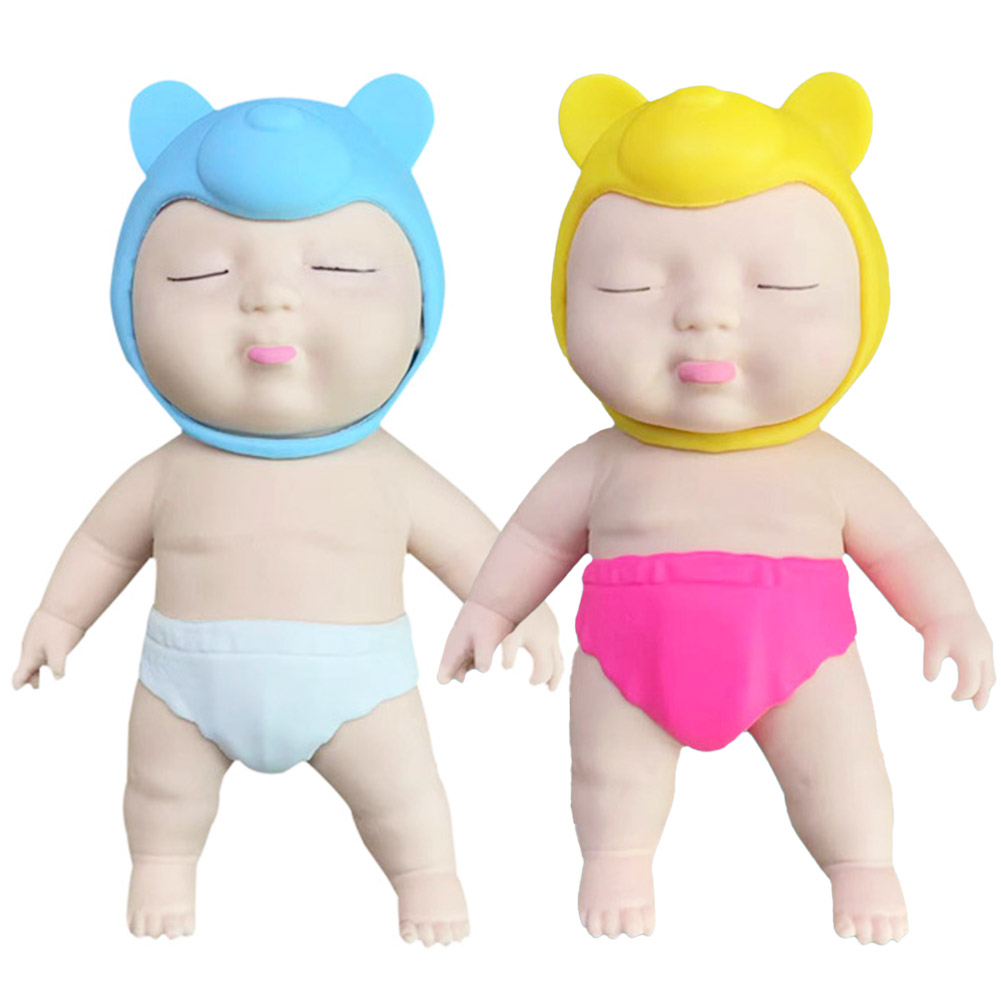 赤ちゃん スクイーズ 人形 ビックサイズ 2個セット おもちゃ