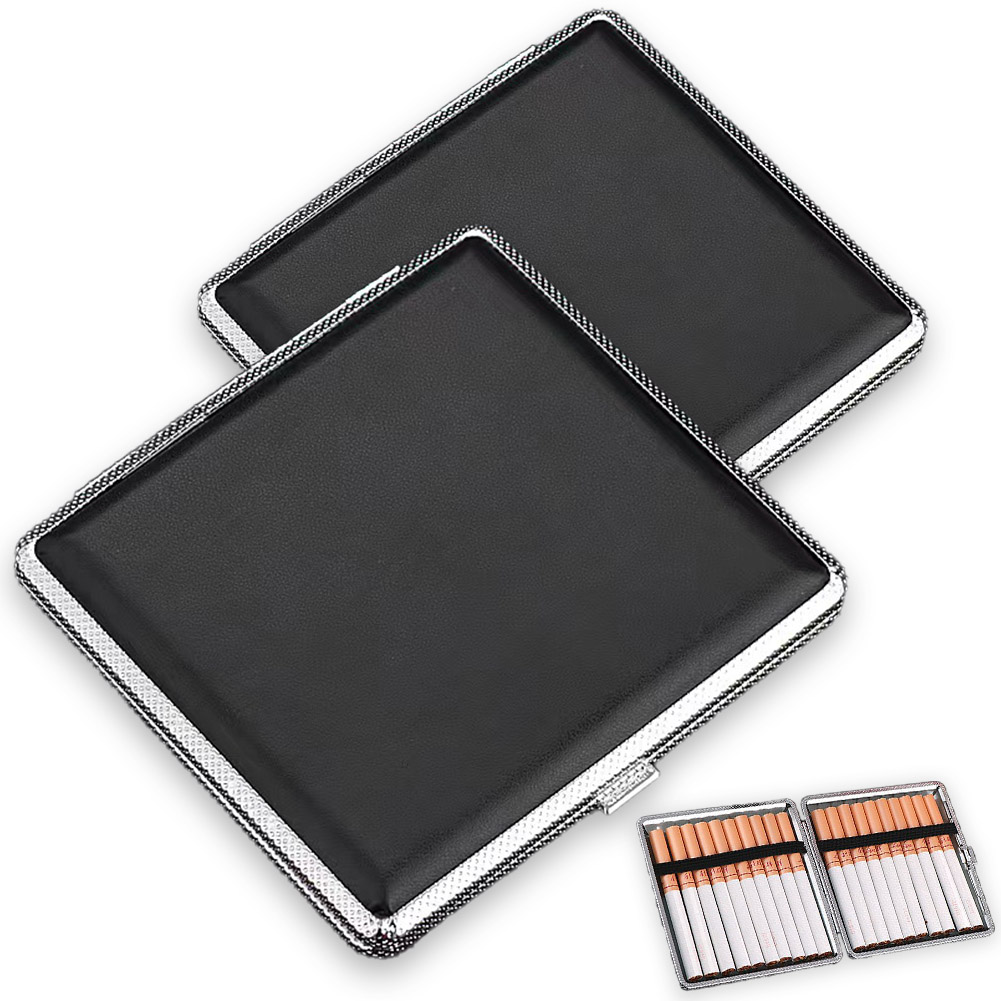 本革お得な2個セットウォレットシガーケース革細工 シガレットケース 