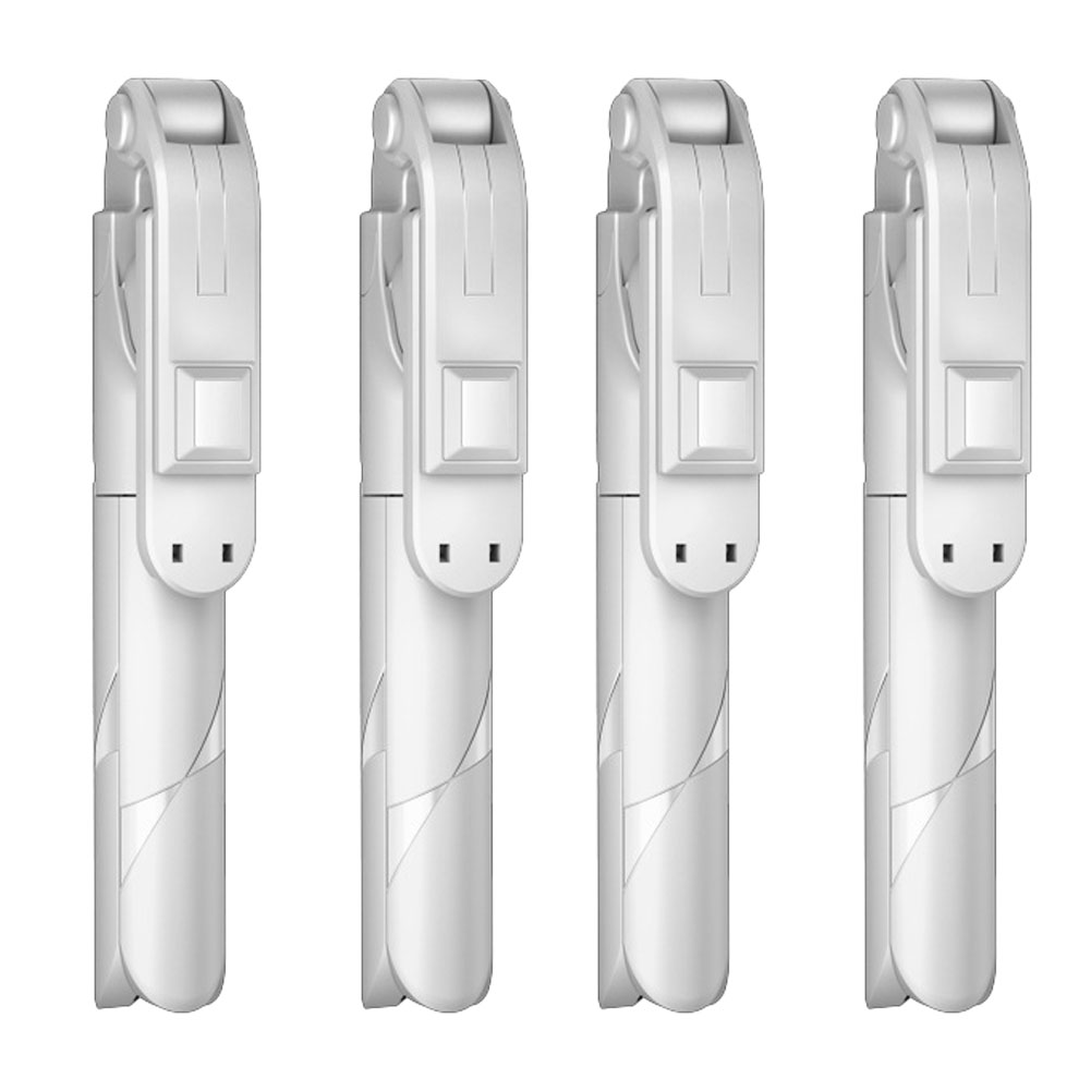 自撮り棒 セルカ棒 4個セット 三脚付き じどり棒 Bluetooth 100cm
