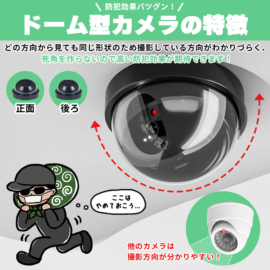 安全テクノロジーdm-irdomダミードーム型防犯カメラ　防犯カメラ　ダミー f10-61a_4.jpg