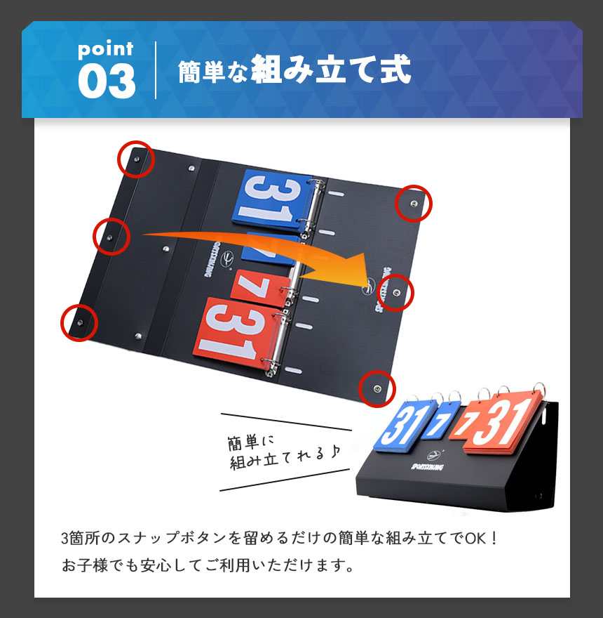 組み立て式スコアボード スコア スコアボード 組み立て式 手動式 手動