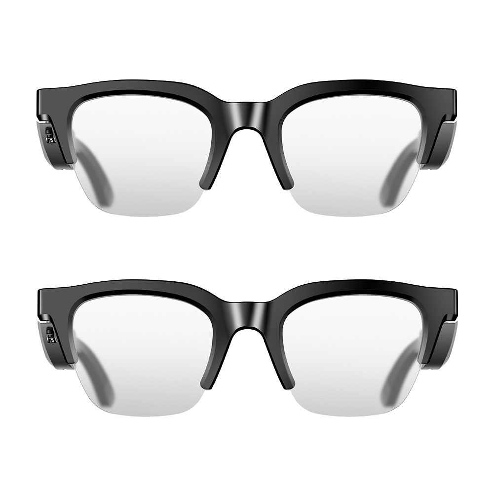 2個セット スマートグラス オーディオグラス メガネ 音楽 通話 対応 骨