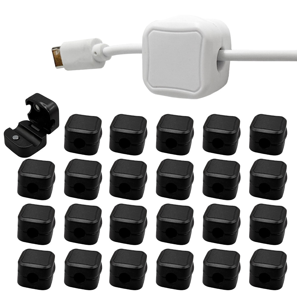 24個セット ケーブルホルダー セット 両面テープ コードホルダー 充電