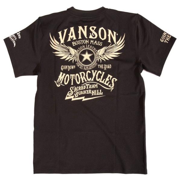 当店別注!バンソン VANSON 吸汗速乾 ドライ半袖 Tシャツ ACV-901 スタンダードサイズ
