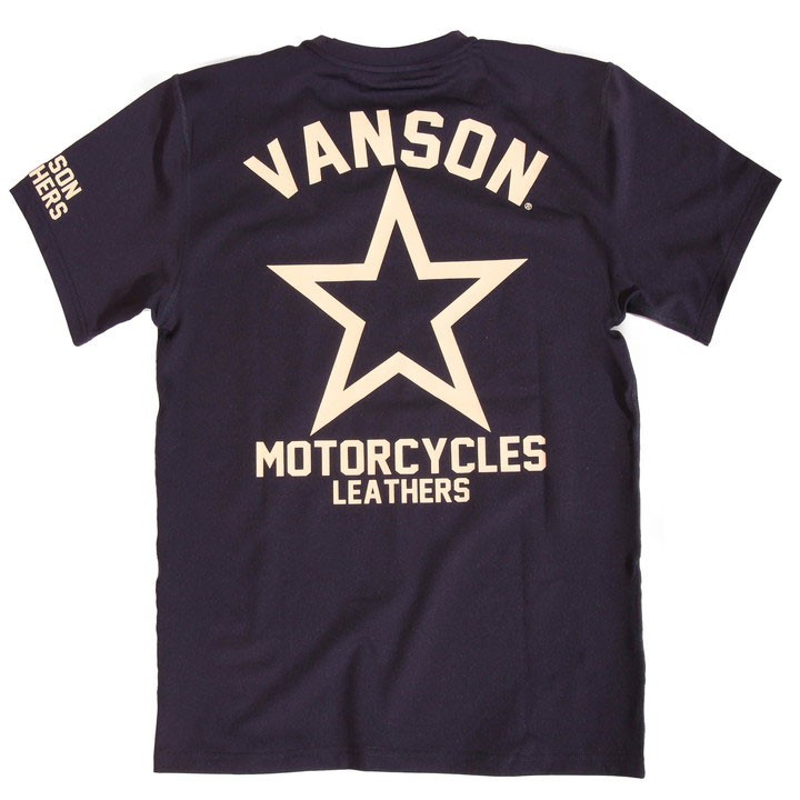 当店別注!バンソン VANSON 吸汗速乾 ドライ半袖 Tシャツ ACV-904 スタンダードサイズ