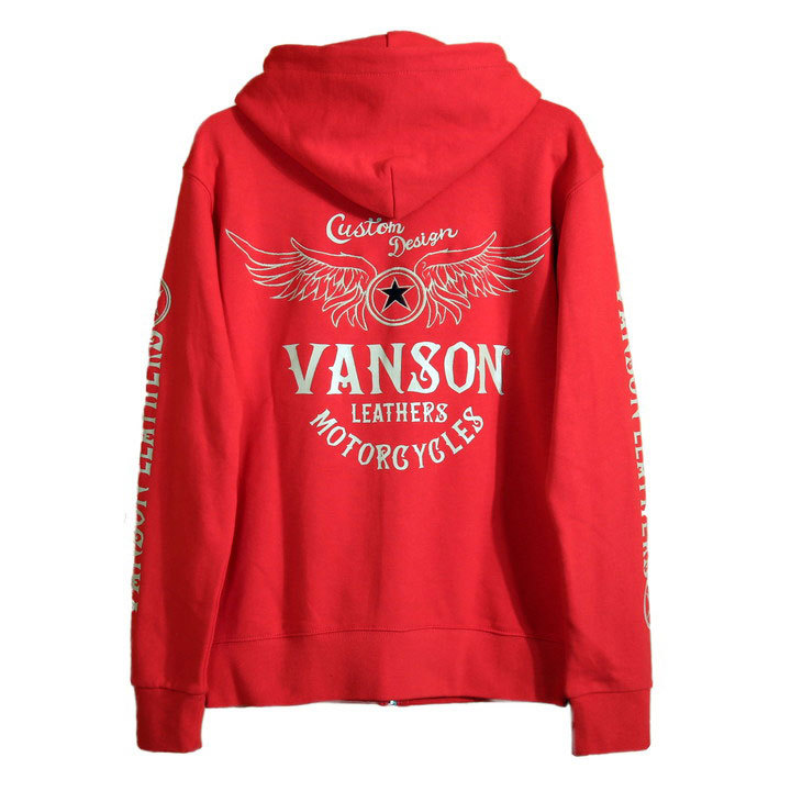 当店別注!バンソン VANSON 定番ウィング フルジップパーカー ACVA-904