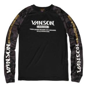 当店別注!新作 バンソン VANSON ラグラン ドライ長袖Tシャツ ACVL-903 吸汗速乾 抗...