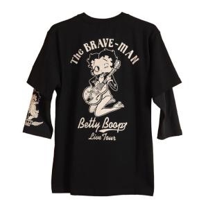 The BRAVE-MAN ベティブープ フェイク7分袖Tシャツ BBB-2207 ブレイブマン B...