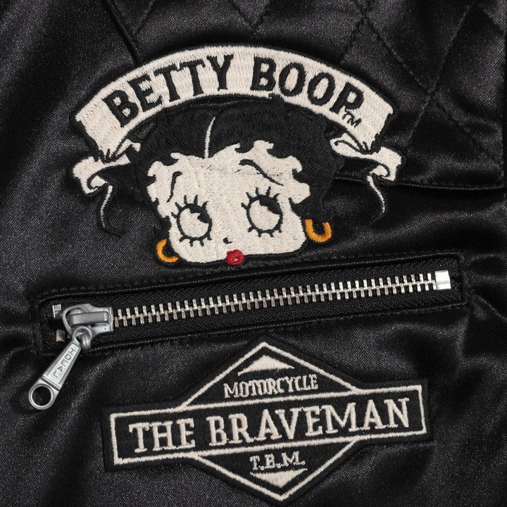 The BRAVE-MAN ベティブープ ボンディングライダース BBB-2355 ブレイブマン BETTY BOOP 刺繍 ベティちゃん｜anch-crash｜16