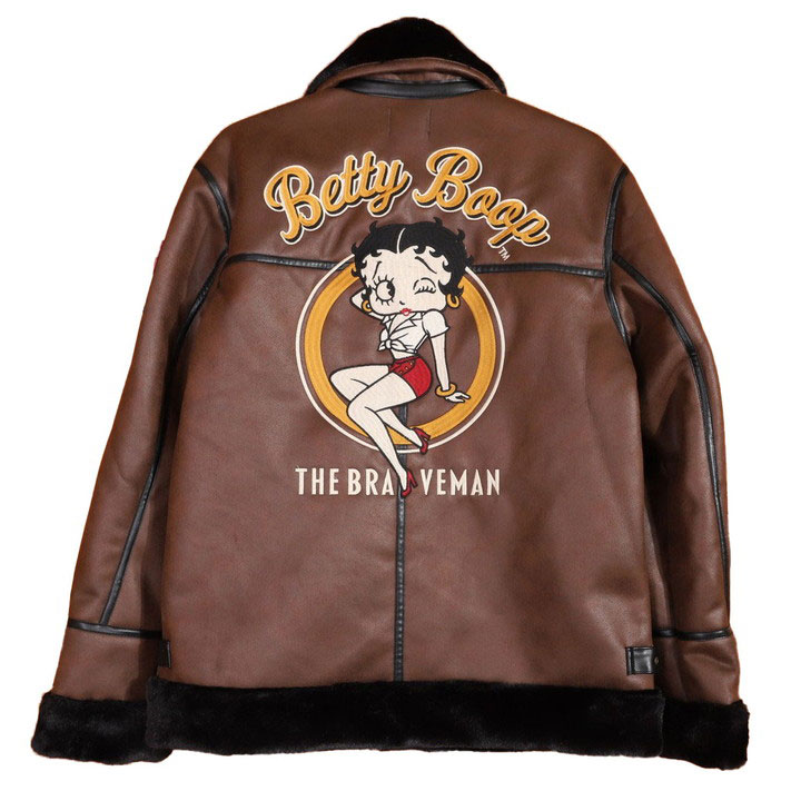 良質 ☆新品・未使用☆ベティブープbettyboop/スタジャン・ジャケット