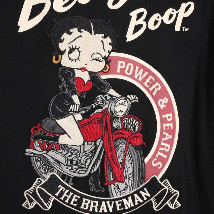 The BRAVE-MAN ベティブープ 半袖ポロシャツ BBB-2422 ブレイブマン BETTY BOOP 刺繍 ワッペン ベア天竺｜anch-crash｜11