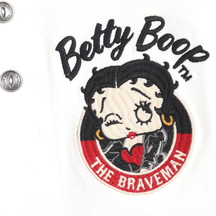 The BRAVE-MAN ベティブープ 半袖ポロシャツ BBB-2422 ブレイブマン BETTY BOOP 刺繍 ワッペン ベア天竺｜anch-crash｜16