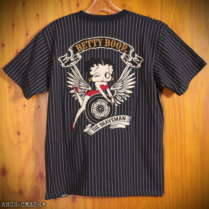 BETTY BOOP（ベティ ブープ） The BRAVE-MAN 半袖Tシャツ BBB-2435