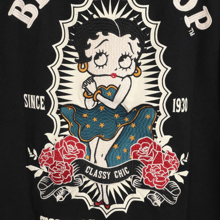 The BRAVE-MAN ベティブープ 半袖Tシャツ BBB-2437 ブレイブマン BETTY BOOP 刺繍｜anch-crash｜12
