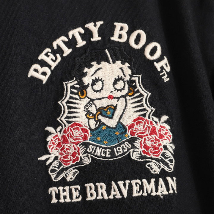 The BRAVE-MAN ベティブープ 半袖Tシャツ BBB-2437 ブレイブマン BETTY BOOP 刺繍｜anch-crash｜08