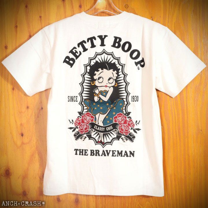 The BRAVE-MAN ベティブープ 半袖Tシャツ BBB-2437 ブレイブマン BETTY BOOP 刺繍｜anch-crash｜20