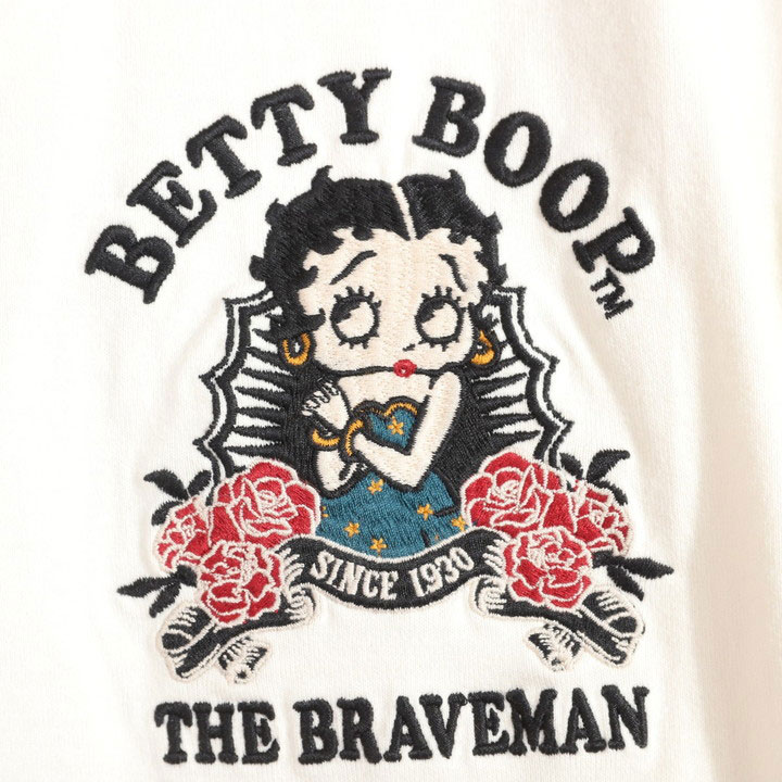 The BRAVE-MAN ベティブープ 半袖Tシャツ BBB-2437 ブレイブマン BETTY BOOP 刺繍｜anch-crash｜17