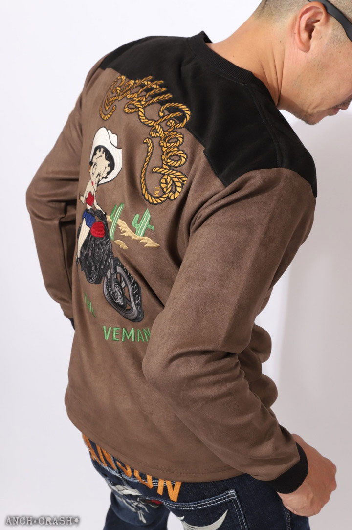 BETTY BOOP（ベティ ブープ） The BRAVE-MAN クルーネックプルオーバー