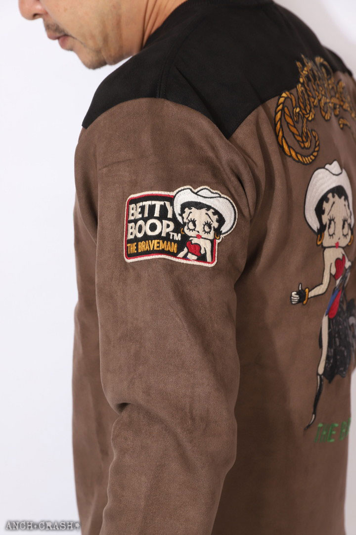 BETTY BOOP（ベティ ブープ） The BRAVE-MAN クルーネックプルオーバー