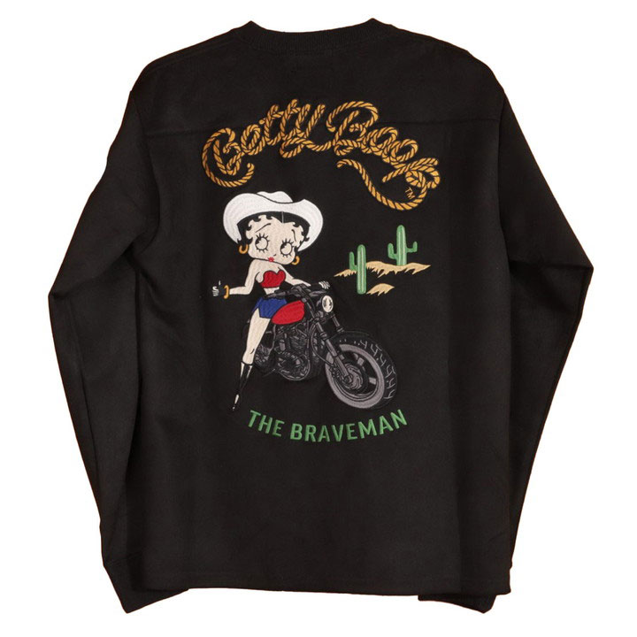 BETTY BOOP（ベティ ブープ） The BRAVE-MAN クルーネックプルオーバー