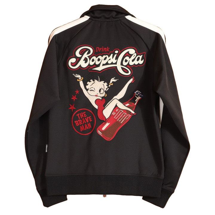 【日本製】 BETTY BOOP The BRAVE-MAN ベティブープ ジャージトラック オットマン・スツール