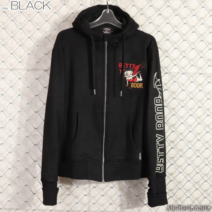 BETTY BOOP（ベティ ブープ） The BRAVE-MAN ボアボンディング ZIP