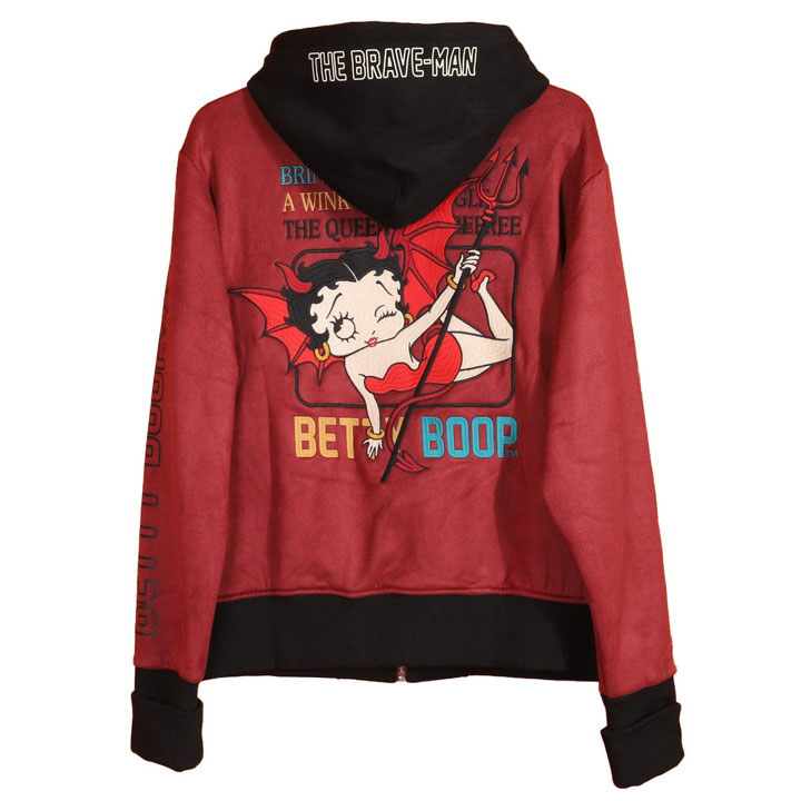 BETTY BOOP（ベティ ブープ） The BRAVE-MAN ボアボンディング ZIP