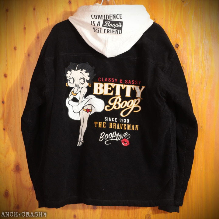 Braveman Betty Boop フード付き刺繍ジャケット - メルカリ