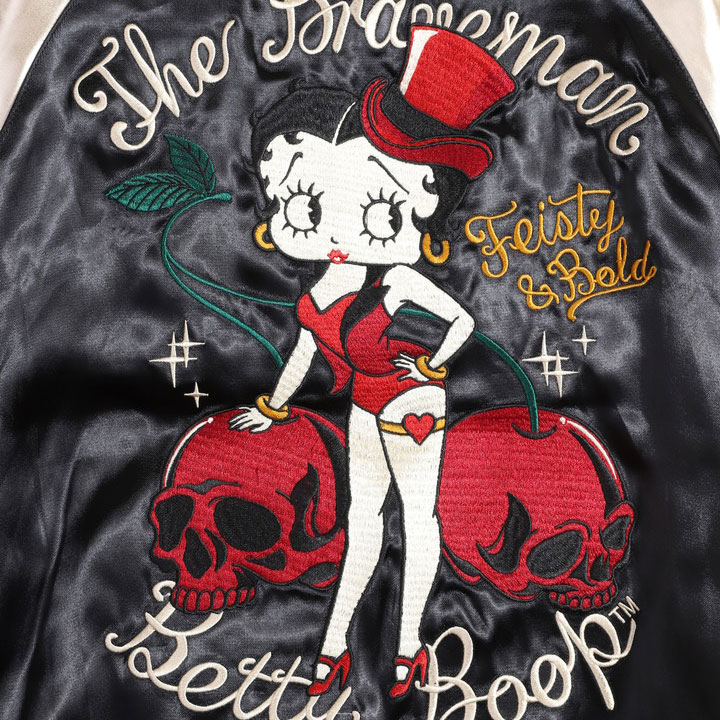 BETTY BOOP（ベティ ブープ） The BRAVE-MAN リバーシブル スカジャン