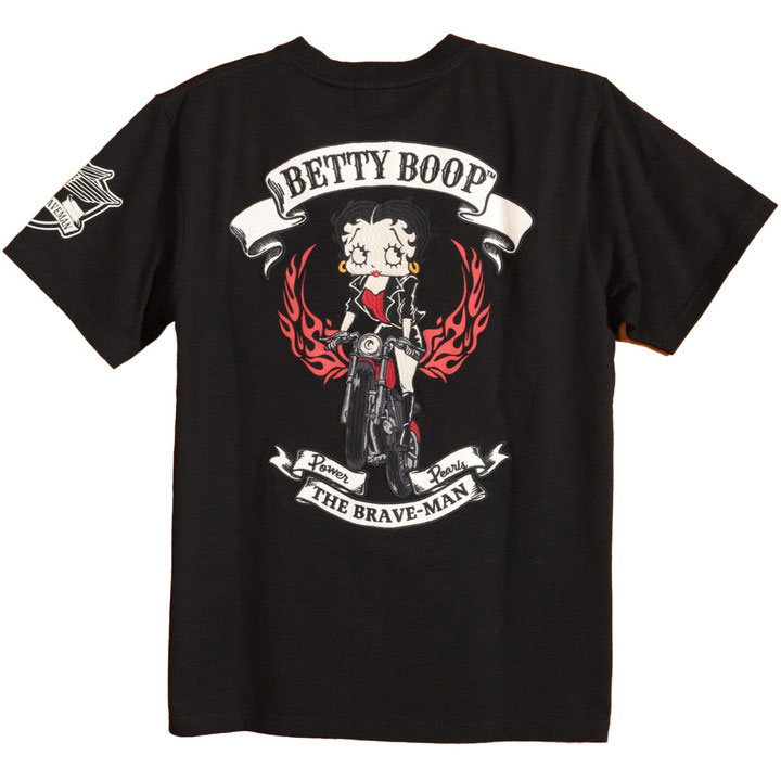 BETTY BOOP（ベティ ブープ） The BRAVE-MAN 半袖Tシャツ BBB-2510