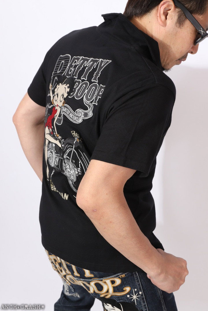 BETTY BOOP（ベティ ブープ） The BRAVE-MAN 半袖ポロシャツ BBB-2516