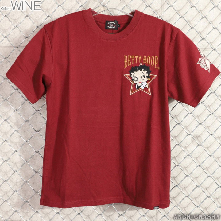 BETTY BOOP（ベティ ブープ） The BRAVE-MAN 半袖Tシャツ BBB-2528