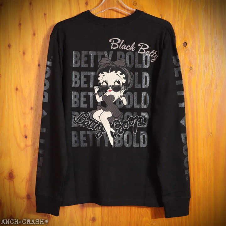 BETTY BOOP（ベティ ブープ） ロンTEE BBN-2510 NEVERMIND 刺繍 長袖 T 