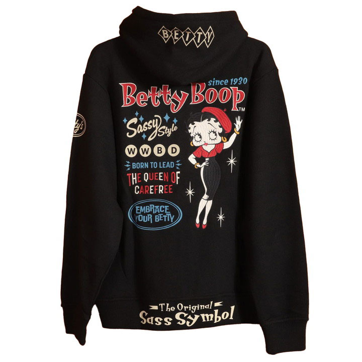 BETTY BOOP（ベティ ブープ） BETTY BOOP FULL-ZIP パーカー BBN-2519