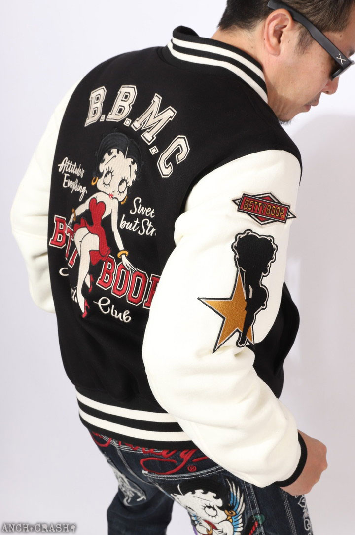 ベティ・ブープ スタジャン 黒/白 BETTY BOOP（ベティ ブープ） 24h限定P最大12倍!12/2pm23:59迄