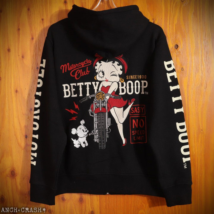 ベティブープ BETTY BOOP（ベティ ブープ） BETTY BOOP FULL-ZIP パーカー BBN-2605