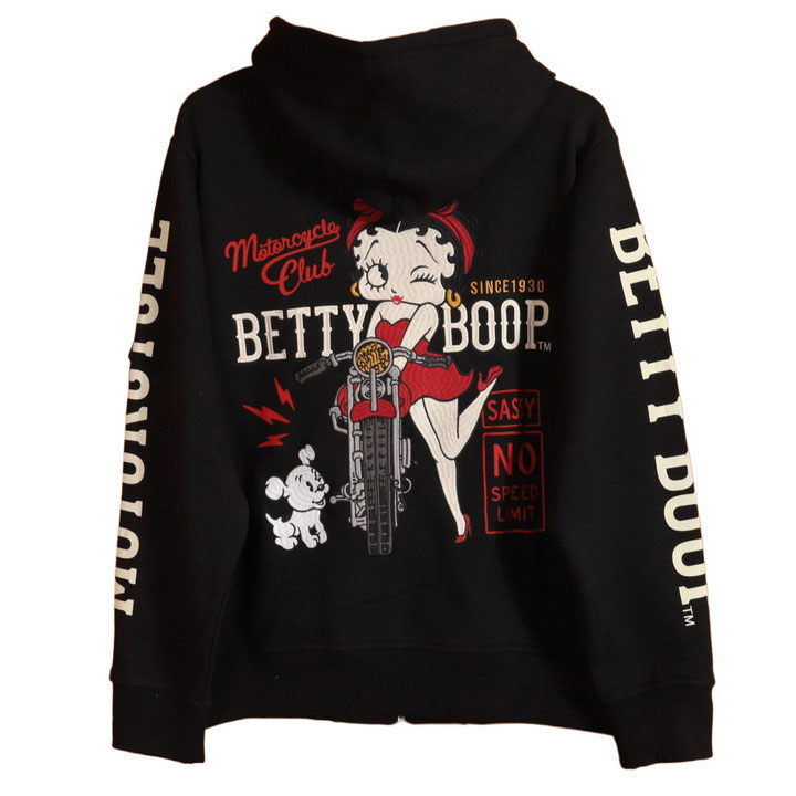 BETTY BOOP（ベティ ブープ） BETTY BOOP FULL-ZIP パーカー BBN-2605