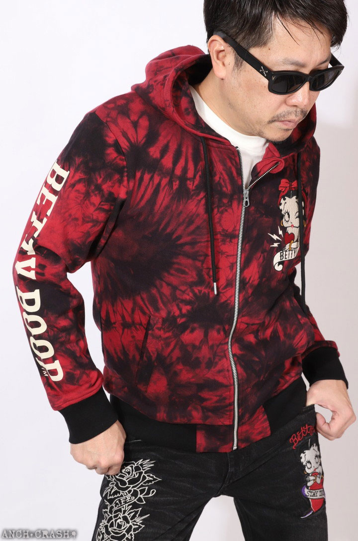 BETTY BOOP（ベティ ブープ） BETTY BOOP FULL-ZIP パーカー BBN-2605