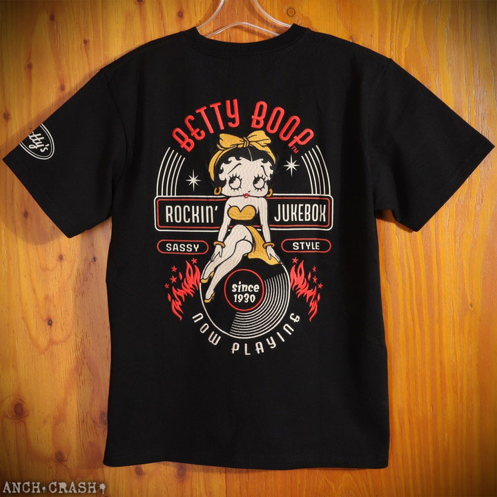 MIRROR9 ミラーナイン BETTY BOOP ベティ・ブープ Tシャツ BETTY BOOP（ベティ ブープ） バイカーズベティー刺繍 半袖Tシャツ