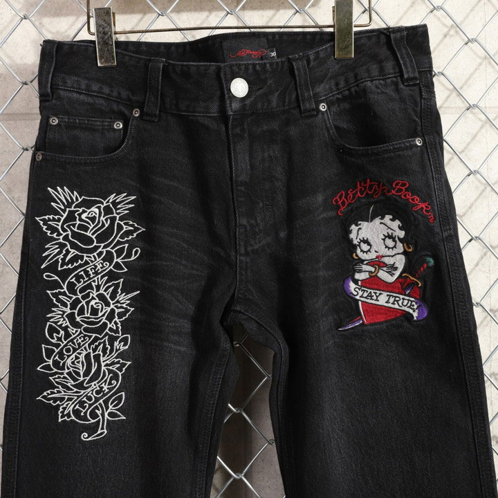 Ed Hardy（エド・ハーディー） BETTY BOOP×Ed Hardy デニムパンツ BED