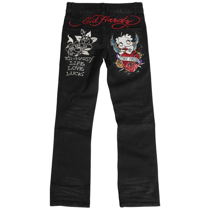 Ed Hardy（エド・ハーディー） BETTY BOOP×Ed Hardy デニムパンツ BED